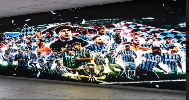 Trabzonspor’un yenilenen tesislerinde şampiyonluk vurgusu