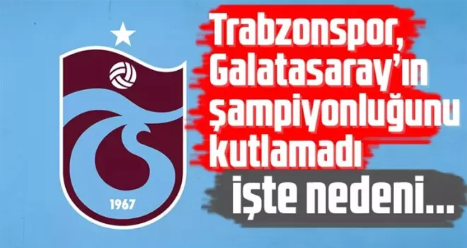 Trabzonspor yapılanı unutmadı