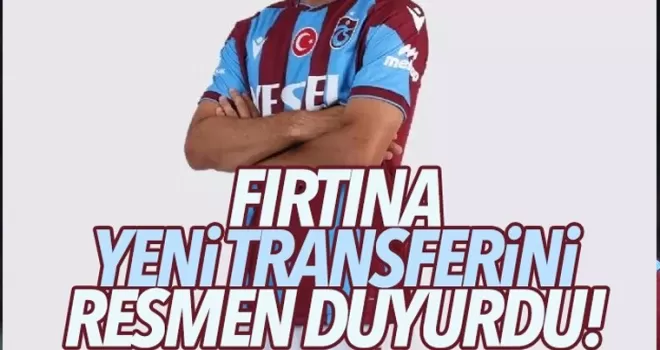 Trabzonspor yeni transferini resmen duyurdu!