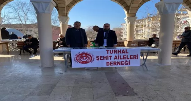 Turhal’da şehitler için mevlit okutuldu