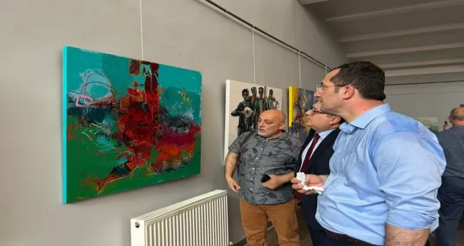 Türk ressamların sergisi Gürcistan’da açıldı