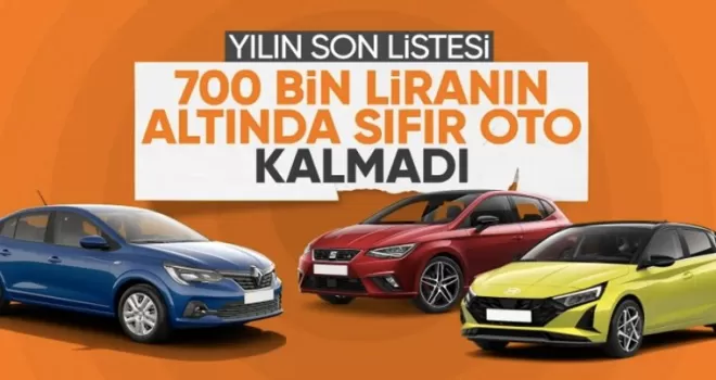 Türkiye’de 700 bin TL altı araç kalmadı: İşte en ucuz 10 otomobil