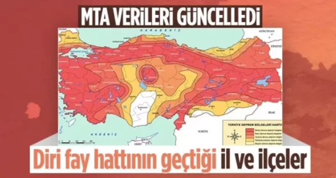 Türkiye’de deprem riski: MTA diri fay hattı haritasını açıkladı
