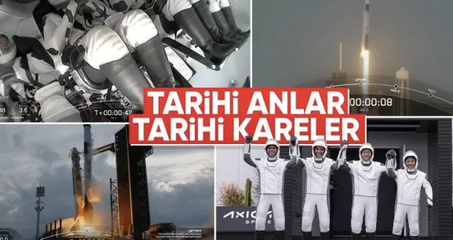 Türkiye’nin ilk uzay yolculuğundan tarihi kareler