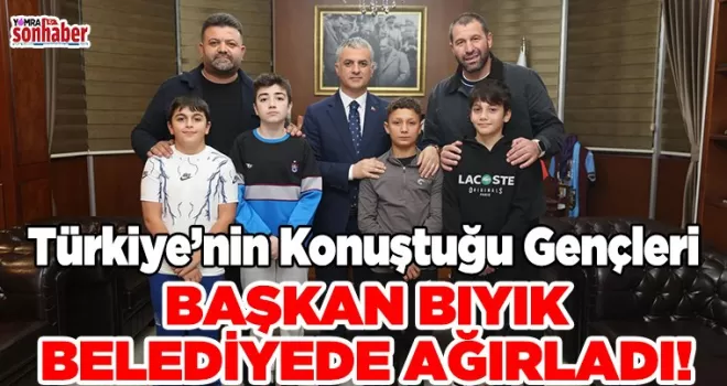Türkiye’nin konuştuğu Gençleri Başkan Bıyık Belediye’de Ağırladı