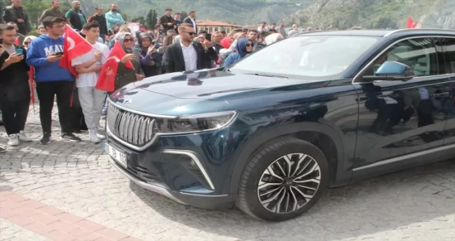 Türkiye’nin yerli otomobili Togg Amasya’da tanıtıldı