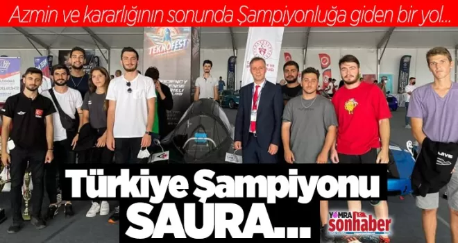 Türkiye Şampiyonu SAURA… 