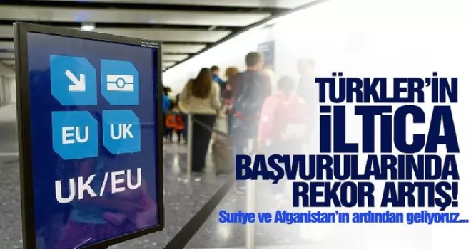 Türklerin iltica başvurularında rekor artış