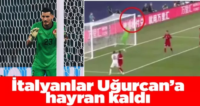 Uğurcan'ın çıkardığı topa İtalyanlar bile inanamadı!