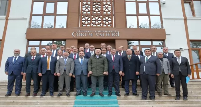 Ulaştırma ve Altyapı Bakanı Adil Karaismailoğlu, Çorum'da konuştu: