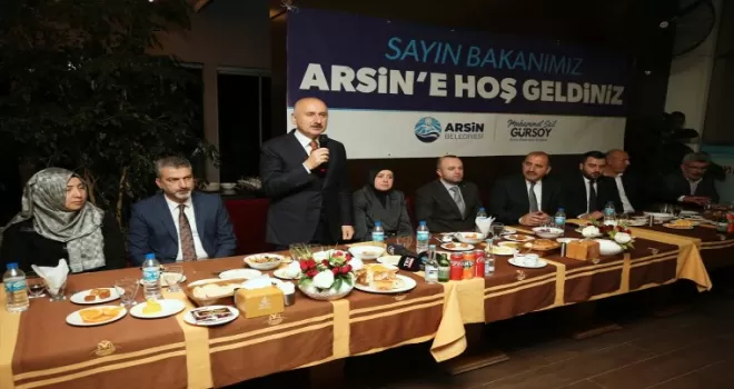 Ulaştırma ve Altyapı Bakanı Karaismailoğlu, Trabzon’da konuştu: