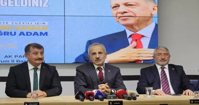 Ulaştırma ve Altyapı Bakanı Uraloğlu, Çorum’da konuştu: