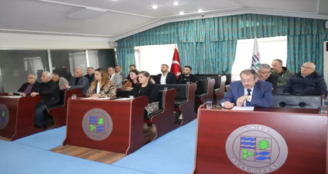 Ünye Belediyesi kasım ayı olağan meclis toplantısı yapıldı