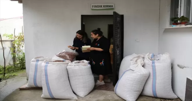 Üreticiler kurdukları işletmelerde fındığa değer katıyor