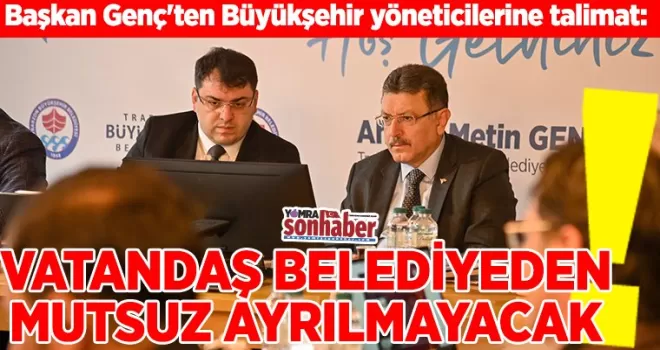 VATANDAŞ BELEDİYEDEN MUTSUZ AYRILMAYACAK