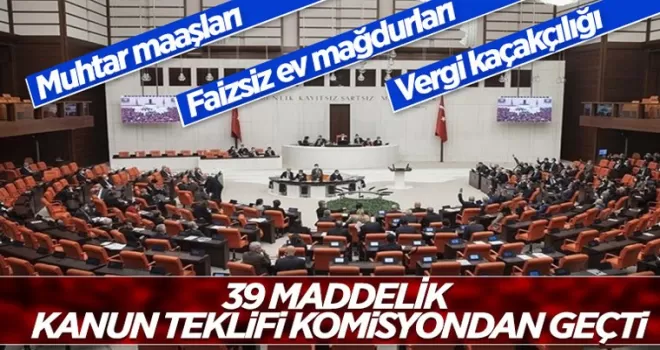 'Vergi ve ekonomi paketi' TBMM'de kabul edildi