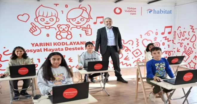 Vodafone, Adıyaman’da çocuklar için “konteyner teknoloji sınıfı“ kurdu