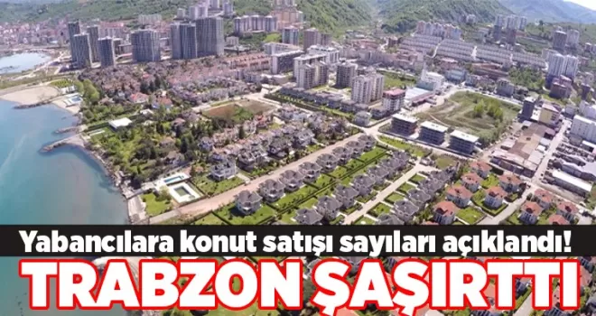 Yabancılara konut satışı sayıları açıklandı! Trabzon’daki rakamlar şaşırttı 