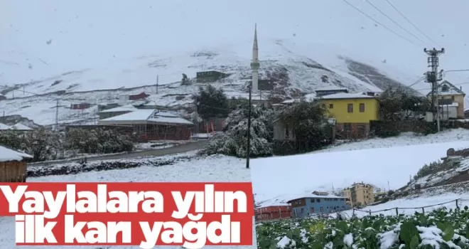 Yaylara Yılın İlk Karı yağdı