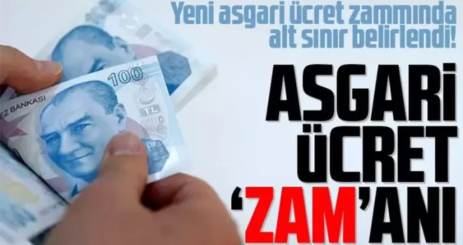 Yeni asgari ücret zammında alt sınır belirlendi! 