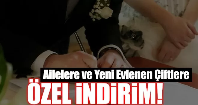 Yeni Evlenen Çiftlere Özel İndirim!