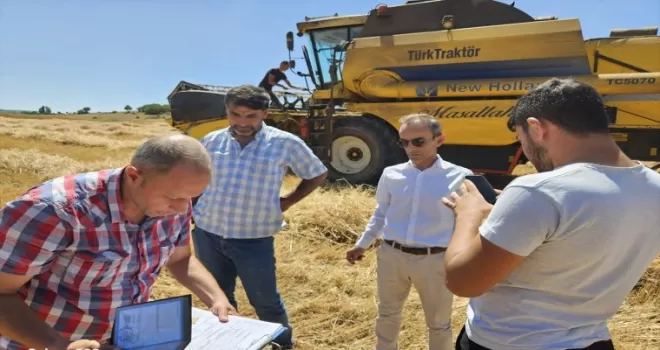 Yeşilyurt ilçesinde biçerdöver ve dane kaybı denetimi yapıldı