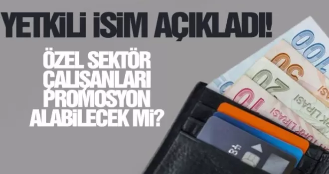 Yetkili isim açıkladı: Özel sektör çalışanları promosyon ödemesi alabilecek mi?