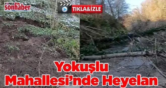 Yokuşlu Mahallesi’nde Heyelan 