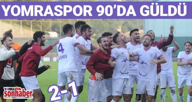 YOMRA 90’DA GÜLDÜ: 2-1 