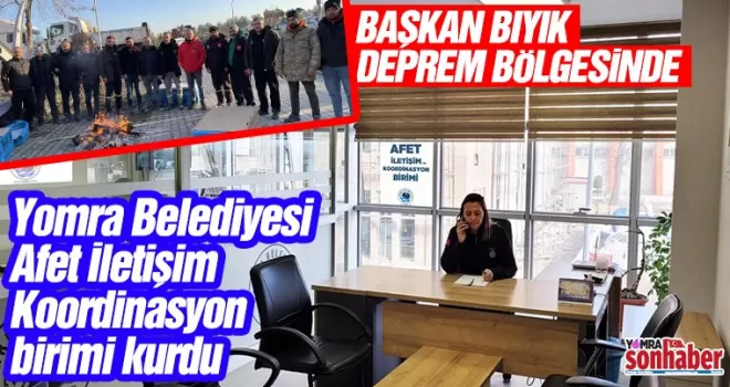Yomra Belediyesi Afet İletişim  Koordinasyon birimi kurdu