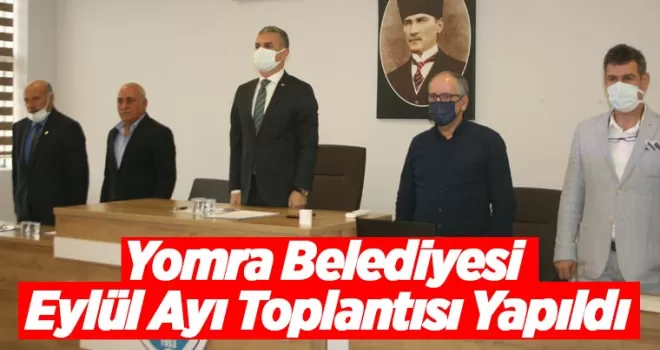 Yomra Belediyesi Eylül Ayı Toplantısı yapıldı.