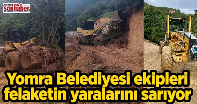 Yomra Belediyesi felaketin yaralarını sarıyor