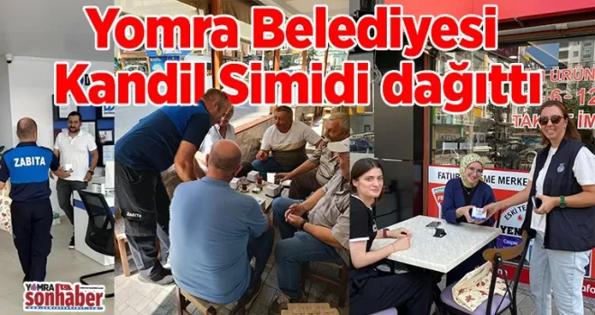 Yomra Belediyesi Kandil Simidi dağıttı