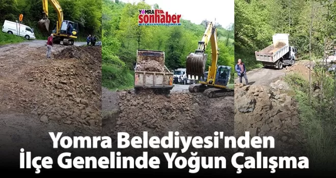 Yomra Belediyesi’nden İlçe Genelinde Yoğun Çalışma