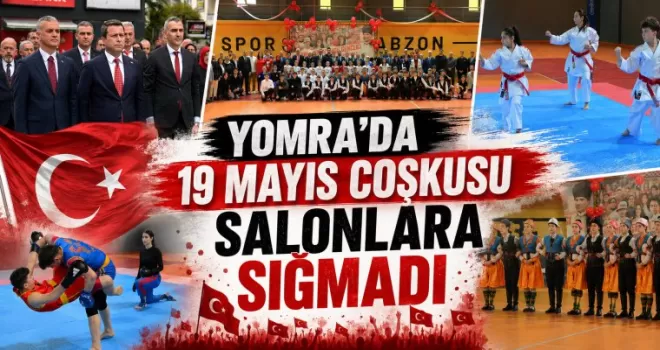 Yomra’da 19 Mayıs Coşkusu Salonlara Sığmadı