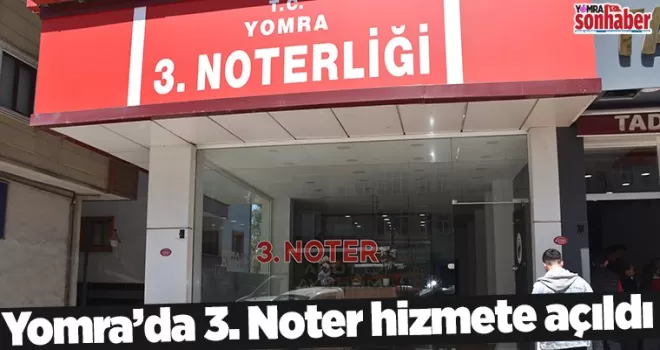 Yomra’da 3. Noter hizmete açıldı