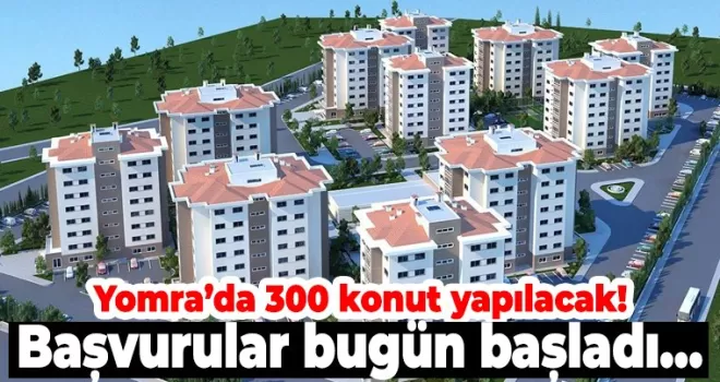 Yomra’da 300 konut yapılacak! Başvurular bugün başladı…