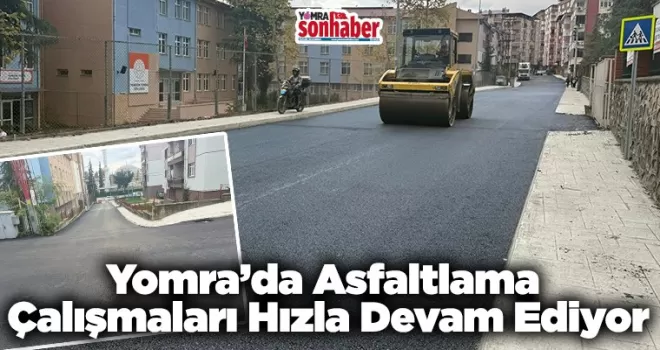 Yomra’da Asfaltlama  Çalışmaları Hızla Devam Ediyor