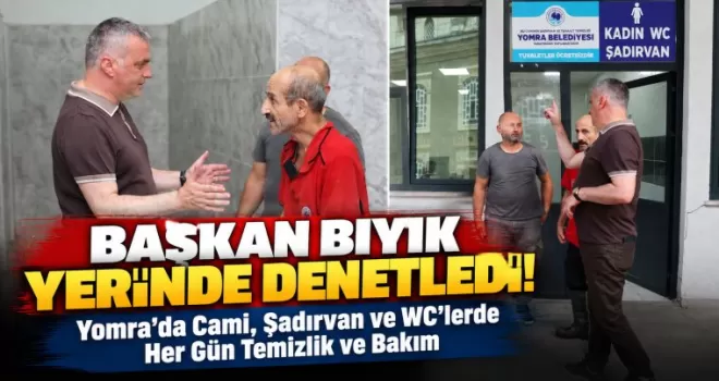 Yomra’da Cami, Şadırvan ve WC’lerde Her Gün Temizlik ve Bakım