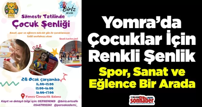 Yomra’da Çocuklar İçin Renkli Şenlik
