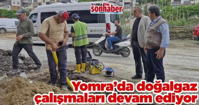 Yomra’da doğalgaz  çalışmaları devam ediyor