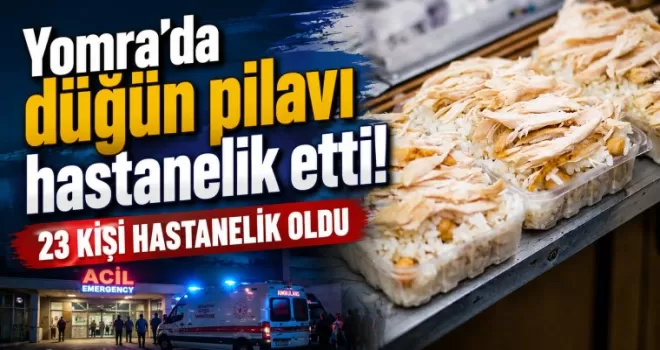 Yomra’da düğün pilavı hastanelik etti! 