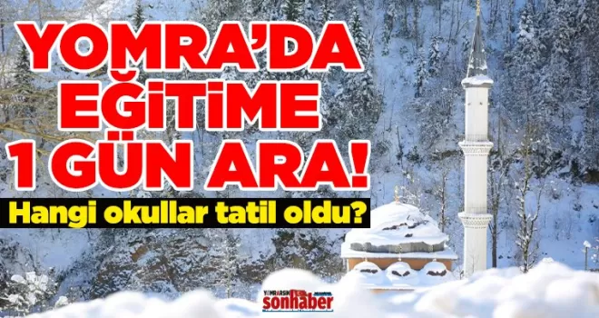 Yomra’da Eğitime 1 Günlük Ara