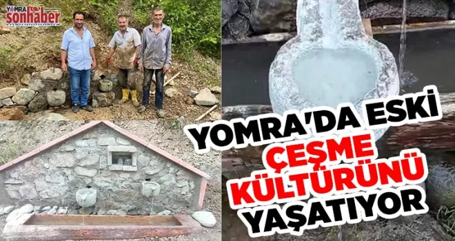 YOMRA’DA ESKİ ÇEŞME KÜLTÜRÜNÜ YAŞATIYOR