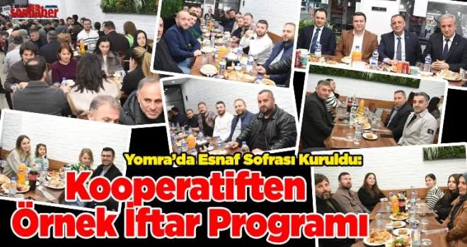 Yomra’da Esnaf Sofrası Kuruldu: Kooperatiften Örnek İftar Programı
