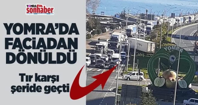 Yomra'da faciadan kıl payı kurtuldu! 