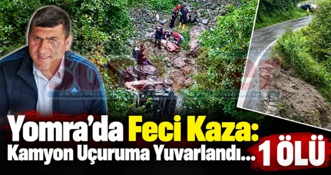 Yomra’da Feci Kaza: Kamyon Uçuruma Yuvarlandı... 1 Ölü