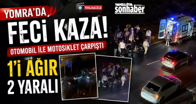 Yomra’da Feci Kaza: Otomobil ile Motosiklet Çarpıştı, 1’i Ağır 2 Yaralı