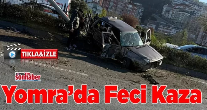Yomra’da Feci Kaza: Sürücü Yaralandı