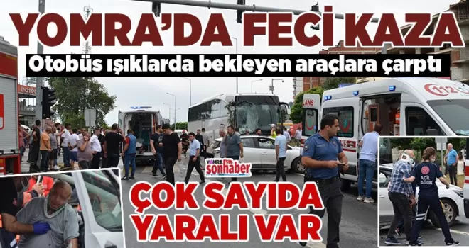 Yomra’da feci kaza